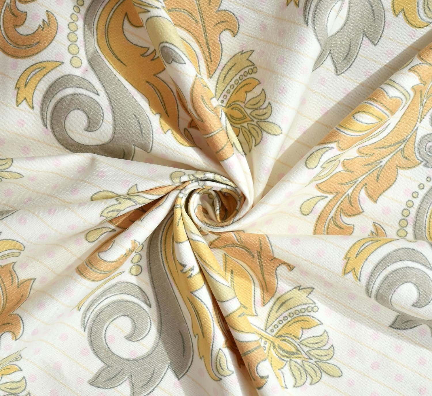 TIB 140 TC Glace Cotton King Size Bedsheet with 2 Pillow Covers,Bedsheet for Double Bed,90X100 Inches| 140 GSM, Multi, Pack of 3
