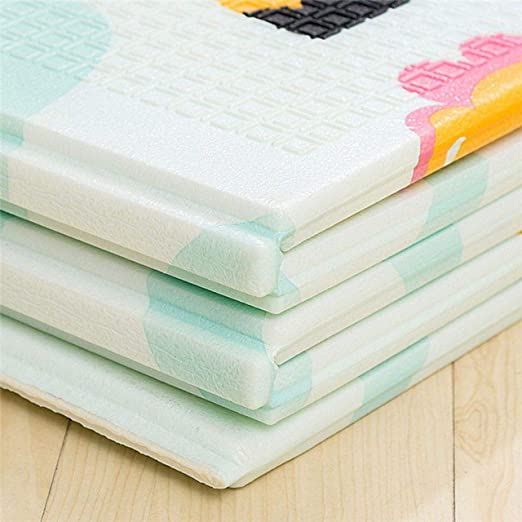 TIB® The Intellect Bazaar Foldable Playmat for Kids Waterproof, Anti Skid, Double Sided Baby Crawling Floor Play Mat. 6X5 Feet