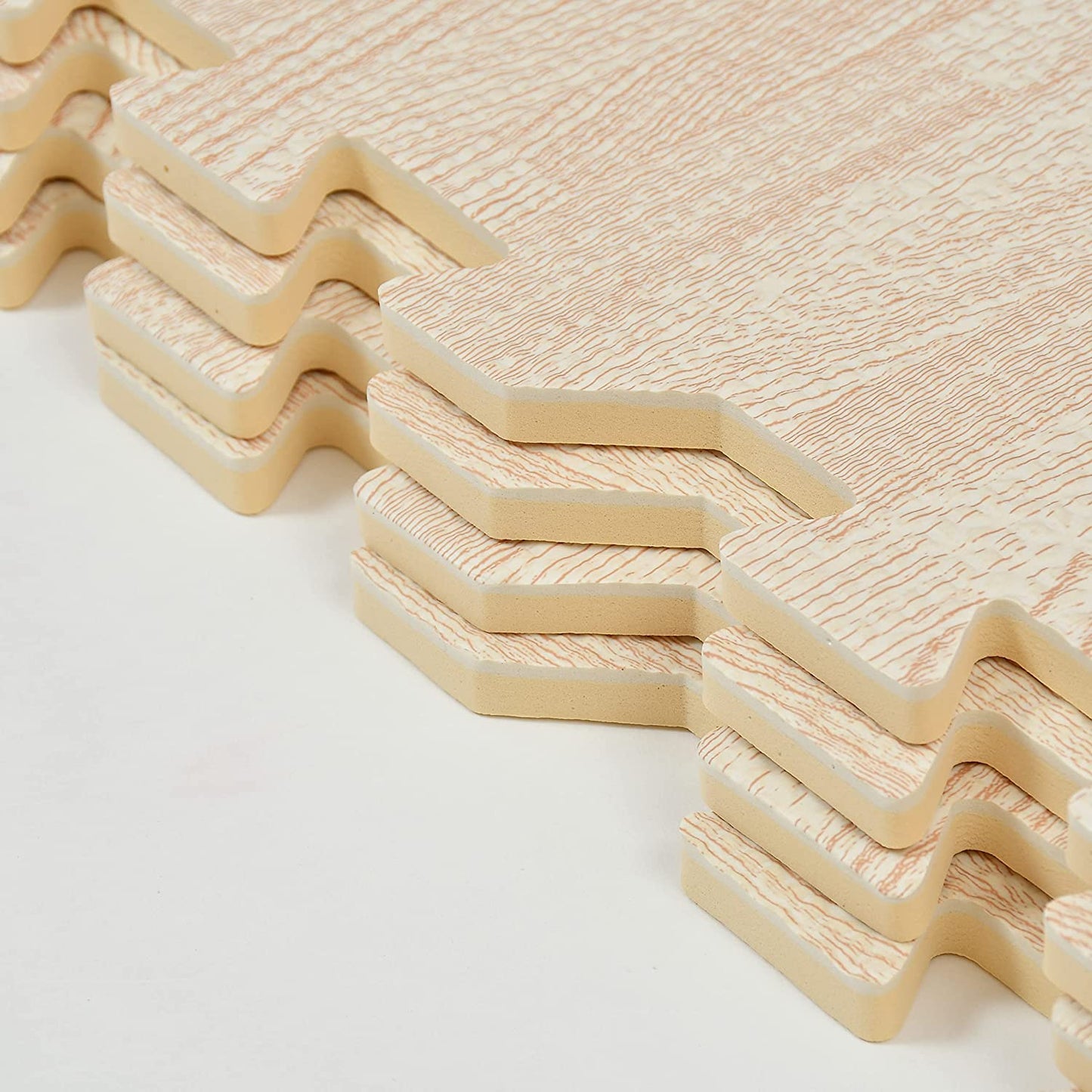 TIB EVA Kid's Interlocking Play Mat -10 mm Thickness -Set of 4 Tiles -60 x 60 cm Each Tile -16 Square Feet Total Area