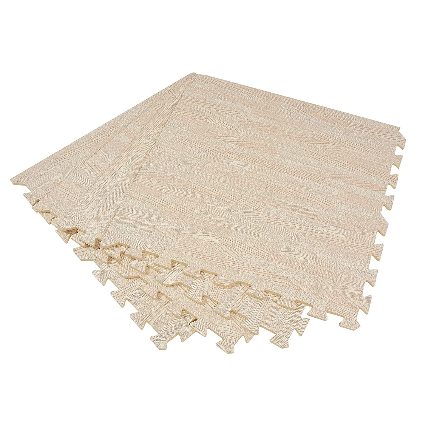 TIB EVA Kid's Interlocking Play Mat -10 mm Thickness -Set of 4 Tiles -60 x 60 cm Each Tile -16 Square Feet Total Area