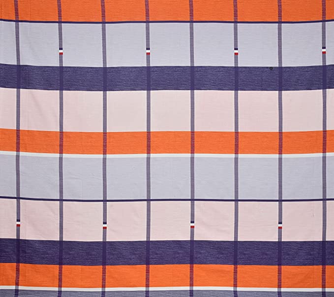 TIB The Intellect Bazaar Cotton Feel Glace Cotton Elastic Fitted King Size Double Bedsheet with 2 Pillow Covers (72” x 78” or 182x152 cm)-Multi