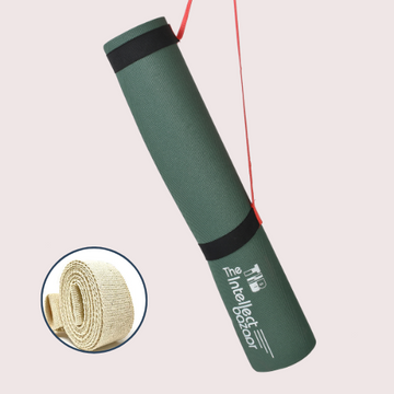 TIB Yoga Mat 4mm Anti-Skid EVA Yoga Mats for Women Yoga Mat with Strap | Anti Slip Yoga Mat for Men Exercise Mat | Yoga Mate Gym Mats for Workout At Home Yogaa Mats