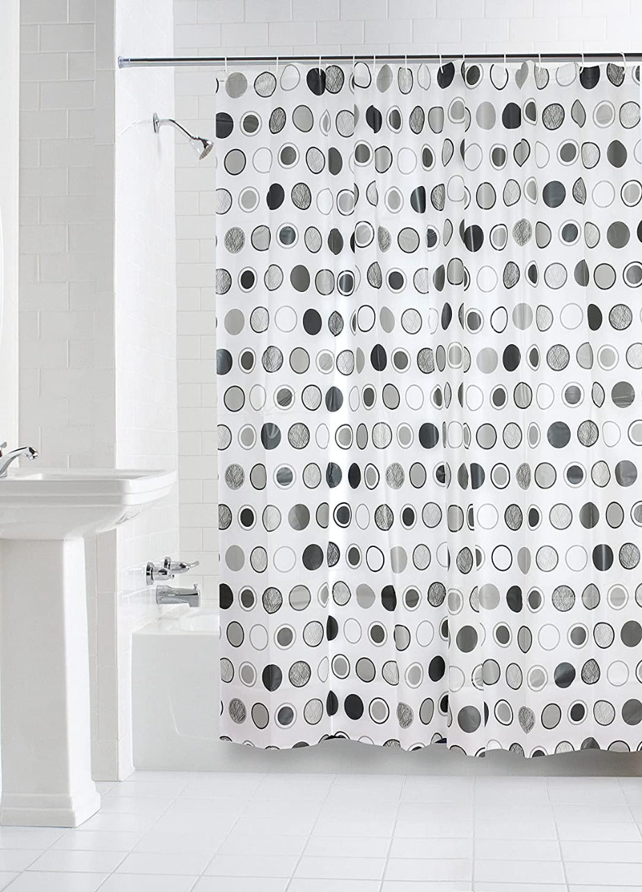 TIB® Water Repellant Shower Curtain with Hooks 72