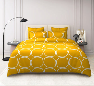 TIB The Intellect Bazaar Cotton Feel Elastic Fitted Bedsheets King Size | King Size Bedsheet & Elastic Fitted with 2 Pillow Covers