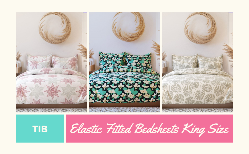 Elastic fitted king size bedsheets