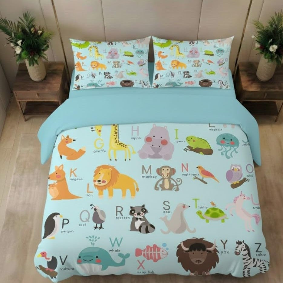 7D King Size Bedsheet with 2 Pillow Covers