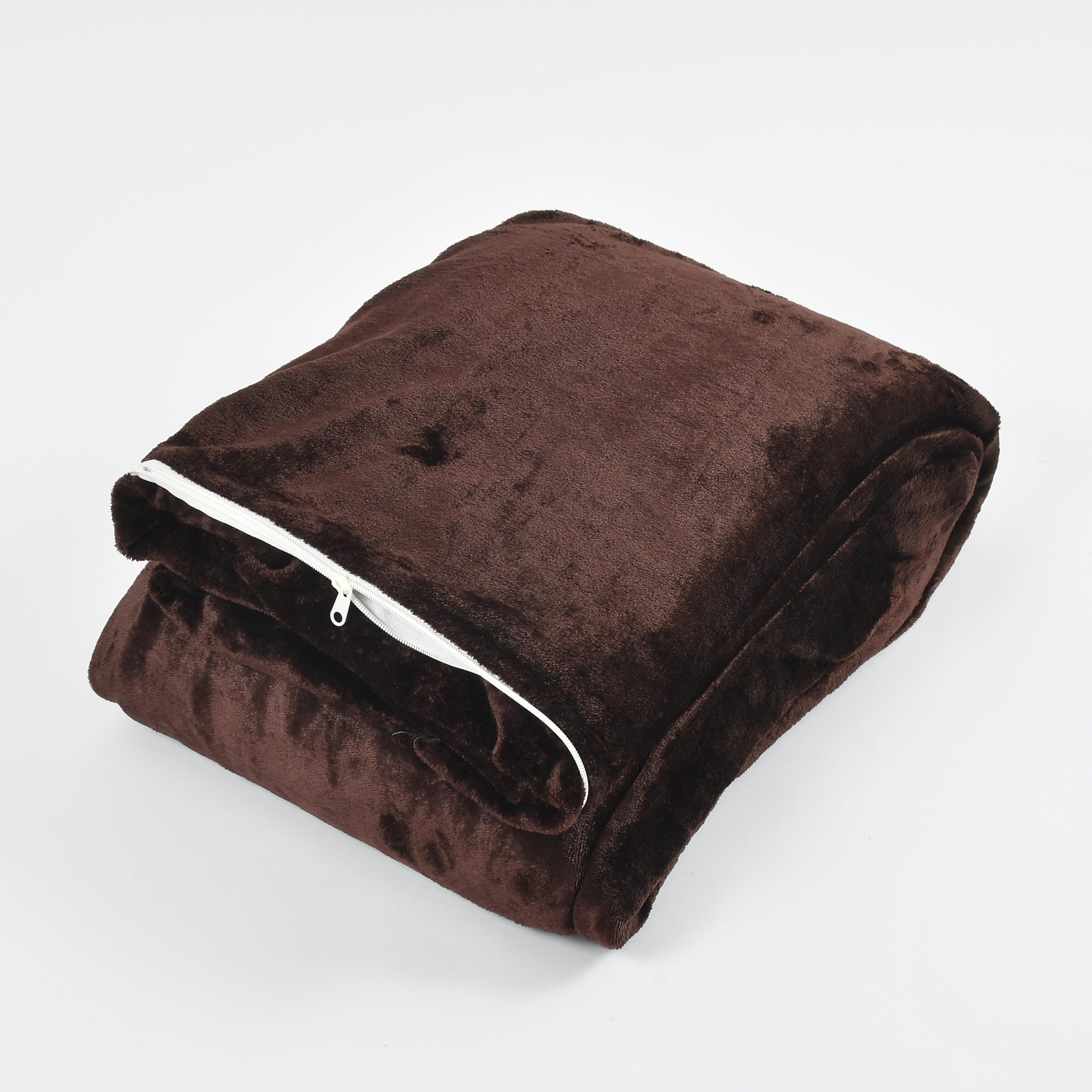 TIB® Warm Quilt Cover Double Bed with Zipper, Duvet Cover Double Bed Soft Flannel (90x100) Inches