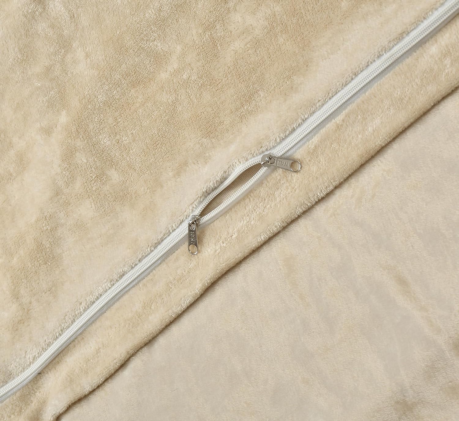 TIB® Warm Quilt Cover Double Bed with Zipper, Duvet Cover Double Bed Soft Flannel (90x100) Inches