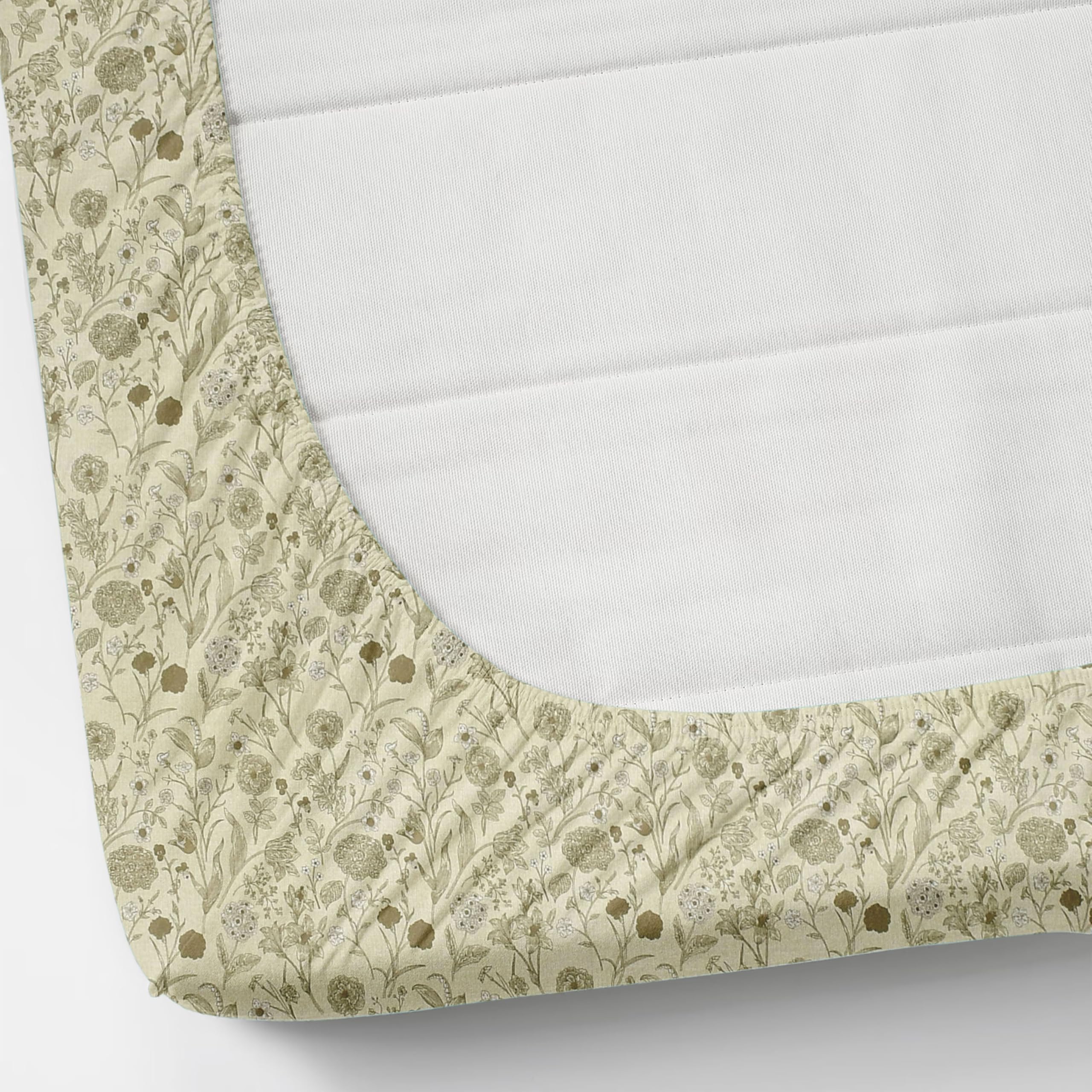 TIB 100% Cotton Elastic Fitted Bedsheets King Size, Elastic Fitted Cotton Bedsheet For King Size