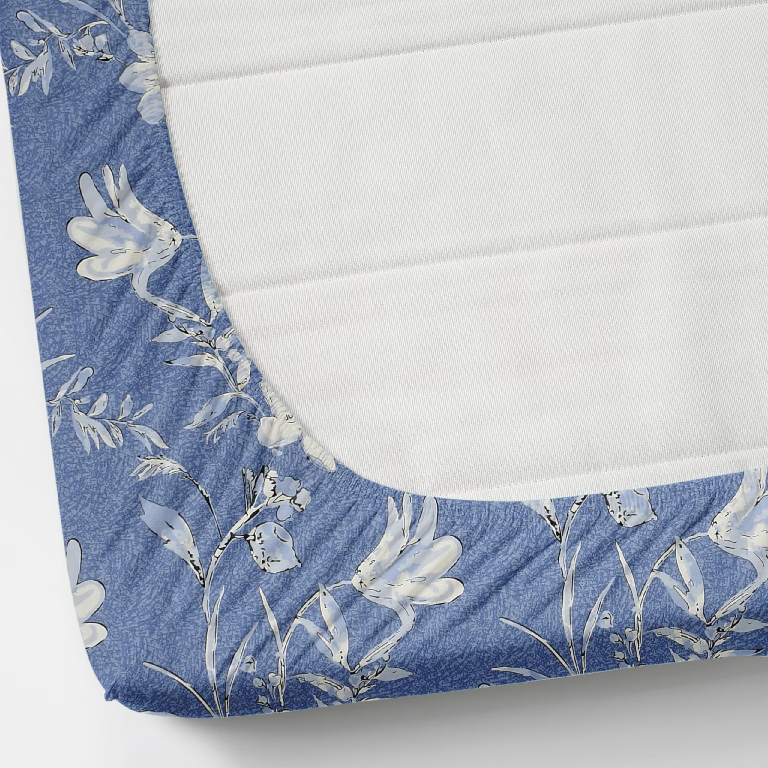 TIB 100% Cotton Elastic Fitted Bedsheets King Size, Elastic Fitted Cotton Bedsheet For King Size