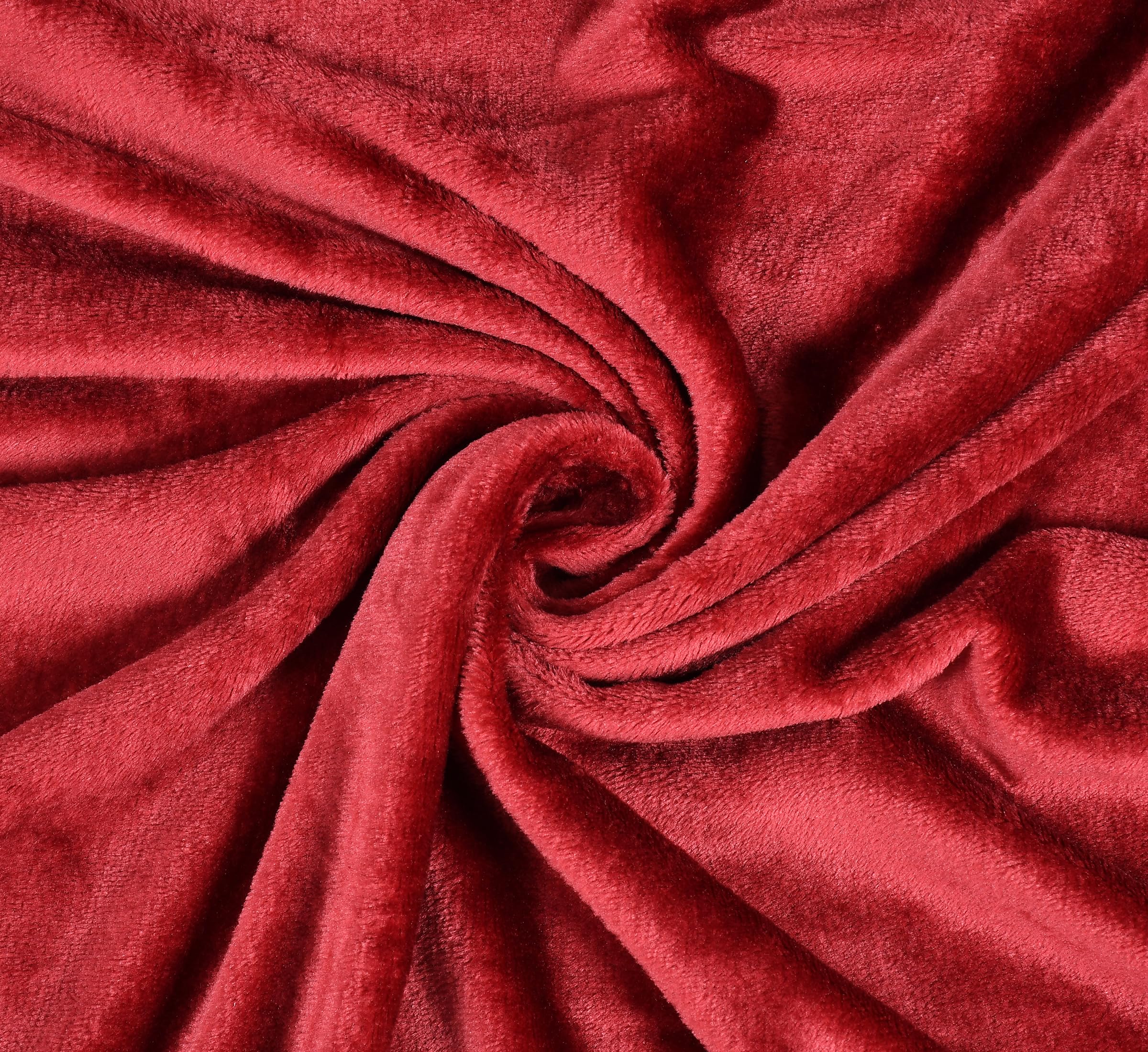 TIB® Warm Quilt Cover Double Bed with Zipper, Duvet Cover Double Bed Soft Flannel (90x100) Inches