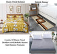 TIB The Intellect Bazaar Combo of Elastic Fitted King Bedsheet 72"x78" with Mattress Protector And Bedside Runner