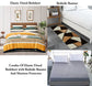 TIB The Intellect Bazaar Combo of Elastic Fitted King Bedsheet 72"x78" with Mattress Protector And Bedside Runner