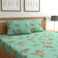 TIB  Elastic Fitted Single Size Bedsheet with 1 Pillow Covers , Multicolor Best Suitable for 4-8 inch Mattress