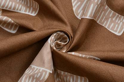 TIB The Intellect Bazaar Cotton Feel Glace Cotton Elastic Fitted King Size Double Bedsheet with 2 Pillow Covers (72” x 78” or 182x152 cm) Brown