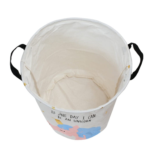 TIBÂ® Polyester Foldable Laundry Basket for Dirty Clothes, Beige,45-Ltr.
