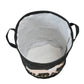 TIB Polyester Foldable Laundry Basket for Dirty Clothes, Black,45-Ltr.