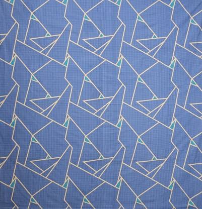 TIB The Intellect Bazaar Cotton Feel Glace Cotton Elastic Fitted King Size Double Bedsheet with 2 Pillow Covers (72” x 78” or 182x152 cm) Blue