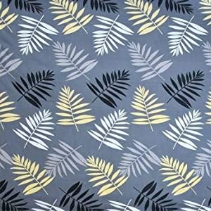 TIB 130 GSM Floral Cotton Feel Polycotton Elastic Fitted King Size Bedsheet with 2 Pillow Covers - Grey | 130 TC | Best Suitable