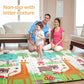 TIB® The Intellect Bazaar Foldable Playmat for Kids Waterproof, Anti Skid, Double Sided Baby Crawling Floor Play Mat. 6X5 Feet