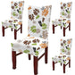 TIB The Intellect Bazaar Polyester Floral Elastic Stretchable Removable Washable Dining Chair Cover Set of 1 Chair Protector Seat Slipcover (Multicolor)-1 Piece