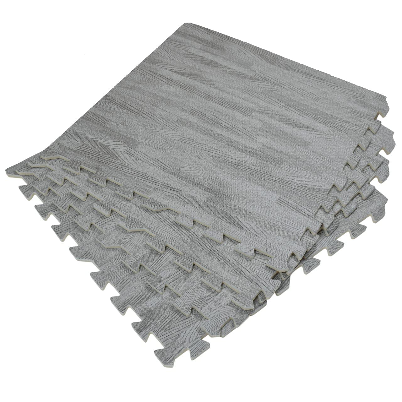 TIB EVA Kid's Interlocking Play Mat -10 mm Thickness/Set of 4 Tiles -60X60 cm (Each Tile -16 Square Feet Total Area)