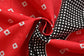 TIB® The Intellect Bazaar Geometric 100% Cotton Elastic Fitted King Size Bedsheet with 2 Pillow Covers - Red | 160 TC | Size-72x78