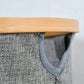 TIBÂ® Polyester Foldable Laundry Basket for Dirty Clothes,4 Wooden sticks for Support, Grey, 50-Ltr.