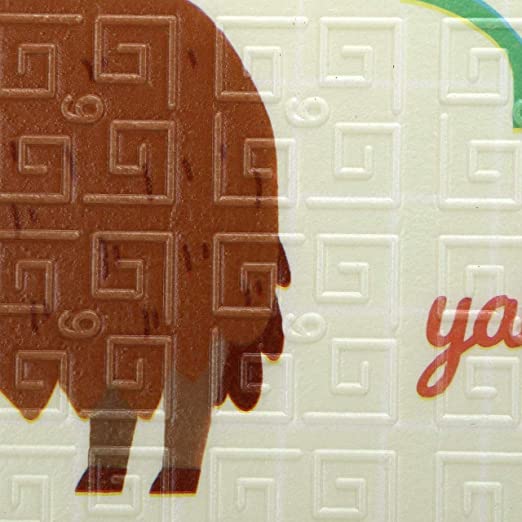 TIB® The Intellect Bazaar Foldable Playmat for Kids Waterproof, Anti Skid, Double Sided Baby Crawling Floor Play Mat. 6X5 Feet