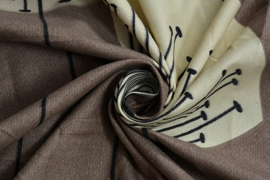 TIB  Elastic Fitted Glace Cotton King Size Bedsheets with 2 Pillow Covers | Double Bed with All Around Elastic | Size - 72x78+8 inches, Brown