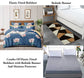 TIB The Intellect Bazaar Combo of Elastic Fitted King Bedsheet 72"x78" with Mattress Protector And Bedside Runner