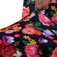 TIB The Intellect Bazaar Polyester Floral Elastic Stretchable Removable Washable Dining Chair Cover Set of 1 Chair Protector Seat Slipcover (Multicolor)-1 Piece