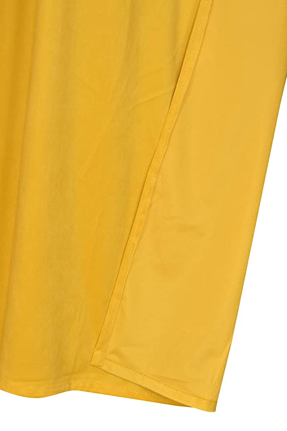 TIB Luxury Velvet 80% Blackout Curtain Yellow -5 Ft 2 pcs