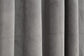 TIB Luxury Velvet 80% Blackout Curtain Grey -5 Ft 2 pcs