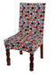 TIB The Intellect Bazaar Polyester Floral Elastic Stretchable Removable Washable Dining Chair Cover Set of 1 Chair Protector Seat Slipcover (Multicolor)-1 Piece