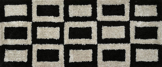 TIB® The Intellect Bazaar Shaggy Bedside Runner Home Floor Décor Rugs - Living, Dinning, Office, Rooms & Bedroom, Hallway Carpet (Cream Coffee)