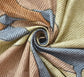 TIB The Intellect Bazaar Cotton Feel Glace Cotton Elastic Fitted Bedsheet/King Size Bedsheet with 2 Pillow Covers (72x 78 or 182x152 cm) Camel Multi