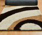 TIB® The Intellect Bazaar Shaggy Bedside Runner Home Floor Décor Rugs - Living, Dinning, Office, Rooms & Bedroom, Hallway Carpet (Cream Coffee)