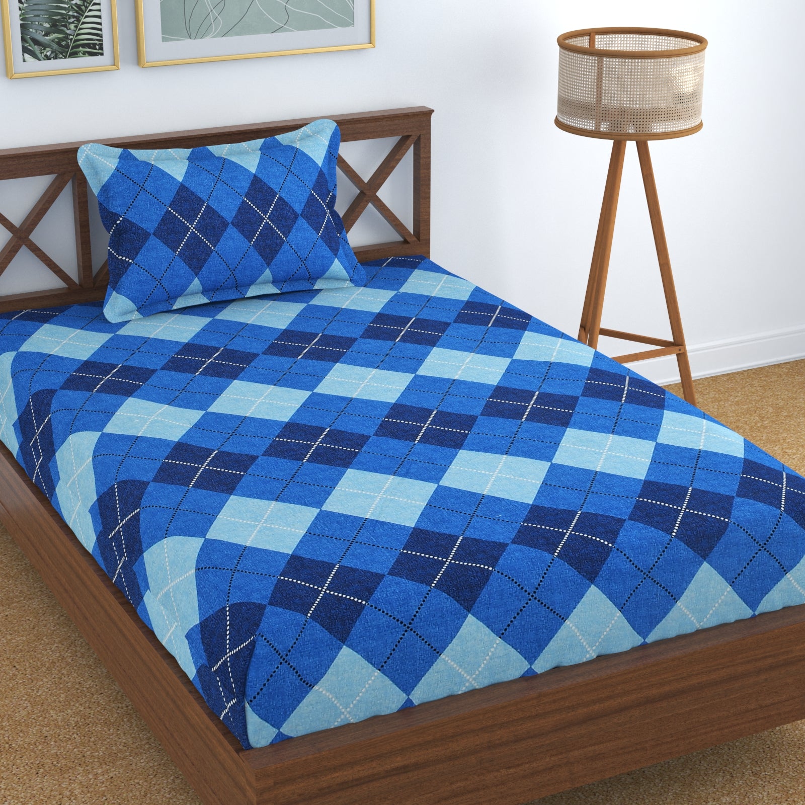 100% Cotton Elastic Fitted Bedsheets