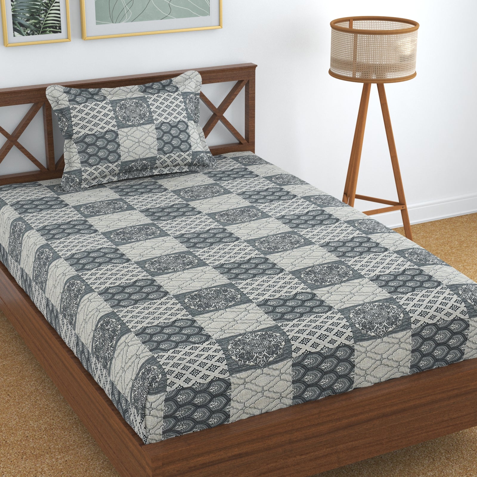 100% Cotton Elastic Fitted Bedsheets