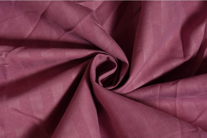 TIB The Intellect Bazaar Glace Cotton Elastic Fitted Bedsheet Satin Striped Plain King Size Bedsheet with Two Pillow Covers (Frocia Pink)