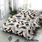 TIB The Intellect Bazaar Cotton Feel Glace Cotton Elastic Fitted Bedsheet/King Size Bedsheet with 2 Pillow Covers -Multi Traingle