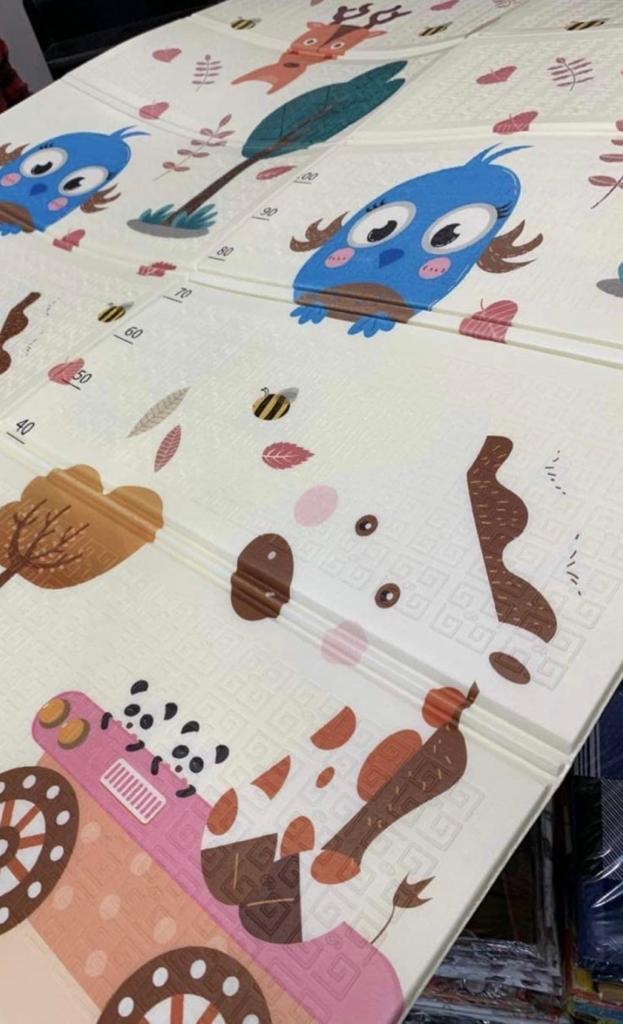 TIB® The Intellect Bazaar Foldable Playmat for Kids Waterproof, Anti Skid, Double Sided Baby Crawling Floor Play Mat. 6X5 Feet