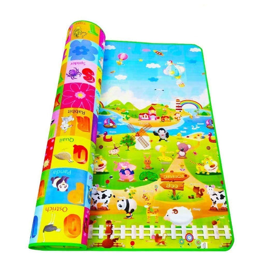 TIB Double Sided Water Proof Baby Mat Carpet Baby Crawl Play Mat Kids Infant Crawling Play Mat Carpet Baby Gym Water Resistant