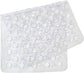 TIB® Nonslip Bathroom Shower Mat/Bathtub Mat Extra Soft Eco Friendly TPE Bath Mat for Kids, Machine Washable (27 L x 15 W Inch), Transparent